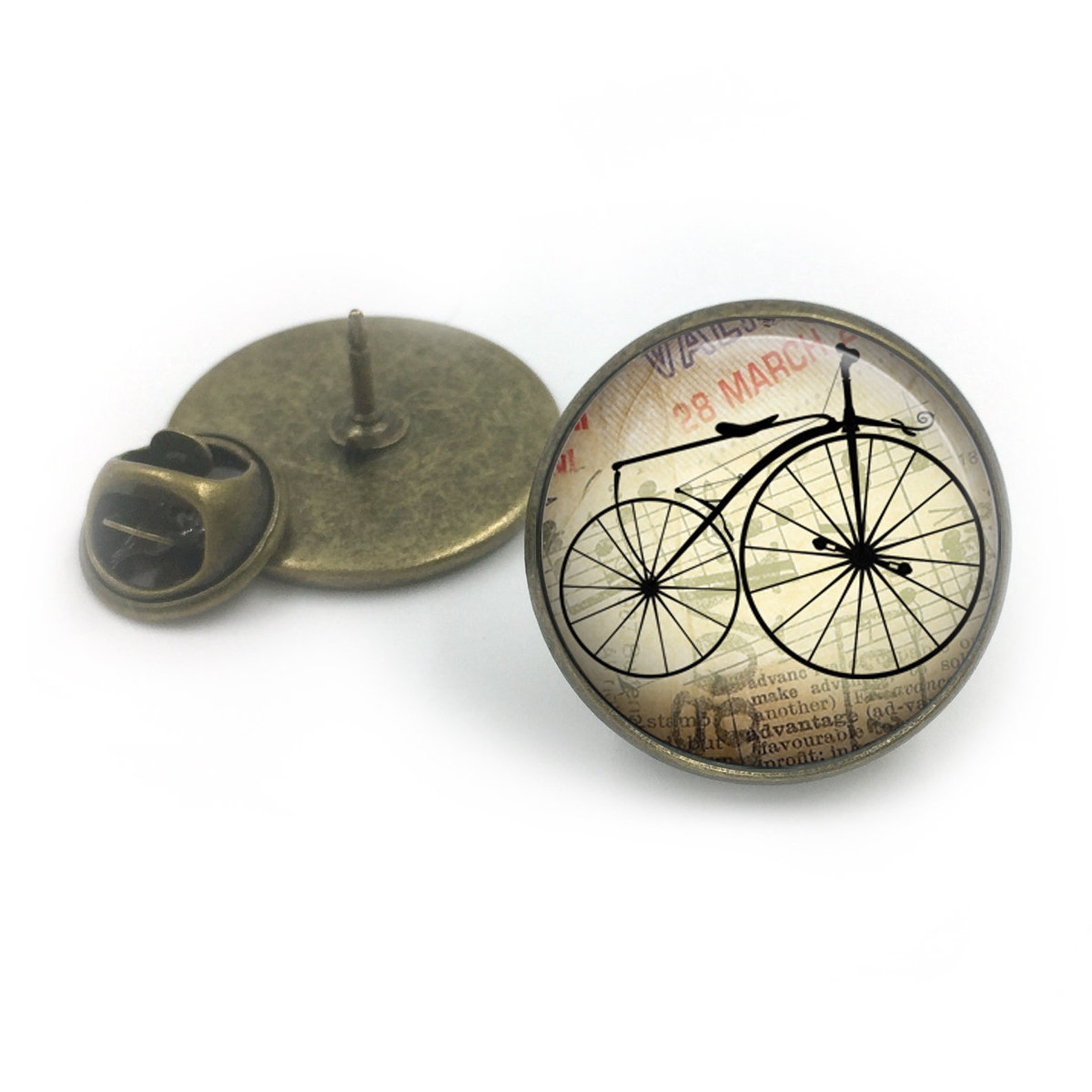 Vintage Bicycle Lapel Pin Badge Bicycle Lapel Bikes Bike Etsy