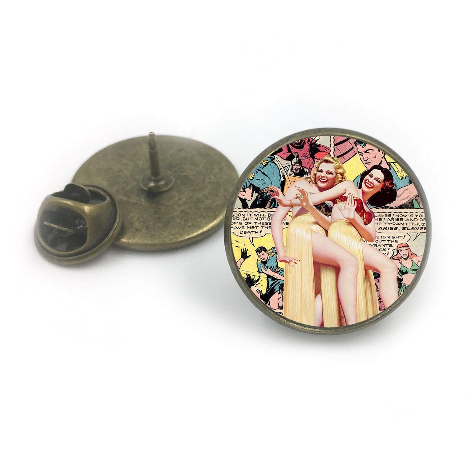 Pinup Girl Vintage Retro Lapel Pin Badge Lapel Pinup Girl Etsy