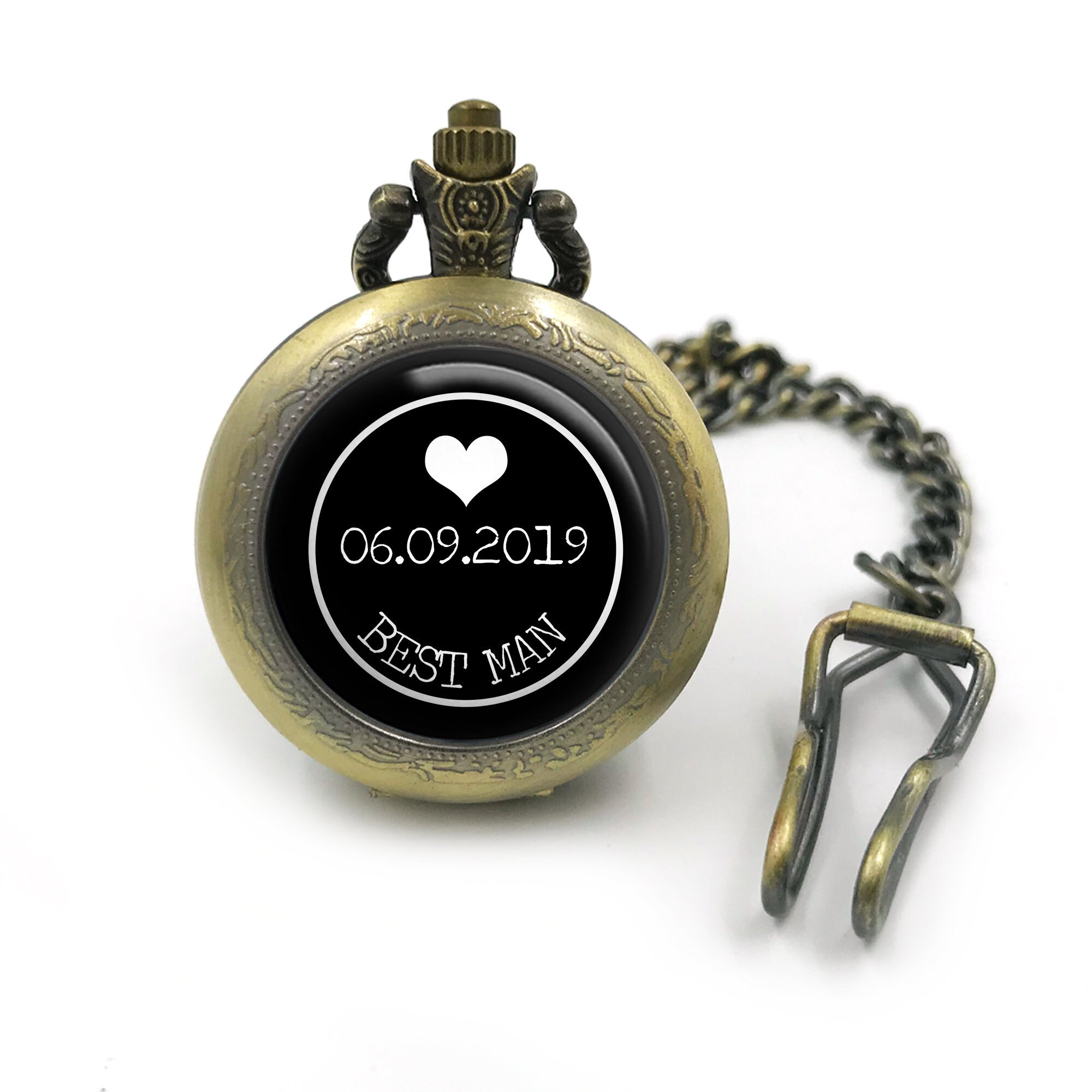 Best Man Pocketwatch Pocket Watches Custom Pocketwatches Etsy