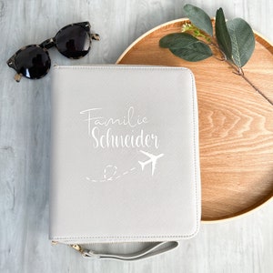 Organizer Reise - Travel Organizer | Reiseorganizer, Familienorganizer | Aufbewahrung Reisepass, Impfpass | Unterlagen Famile | Hülle