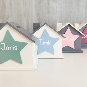 Star money box, personalized with name, baptism, school enrollment, birth