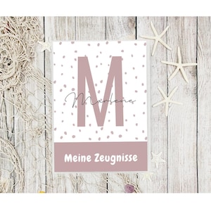 Zeugnismappe für Mädchen & Jungen personalisiert | Schulanfang | Zeugnis | Einschulung | Dokumentenmappe