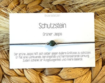 Schutzstein | Kraftarmband | Energiearmband | Edelstein Schmuck | Talisman | Glücksarmband | Wunscharmband | Heilung | Gastgeschenk