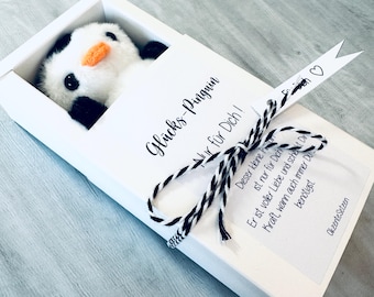 Pinguin, Taschenumarmung, Glücksbringer, Andenken, Glück, Mutmacher, Talisman