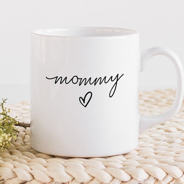 Taza de mamá, taza de café, regalo del día de la madre feliz para ella, regalo de baby shower, taza de nueva mamá