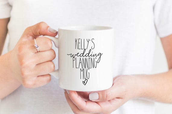 Personalised Wedding Planning Mug, Wedding Planner Mug, Ceramic Mug, Gift for Her, Gift for Women