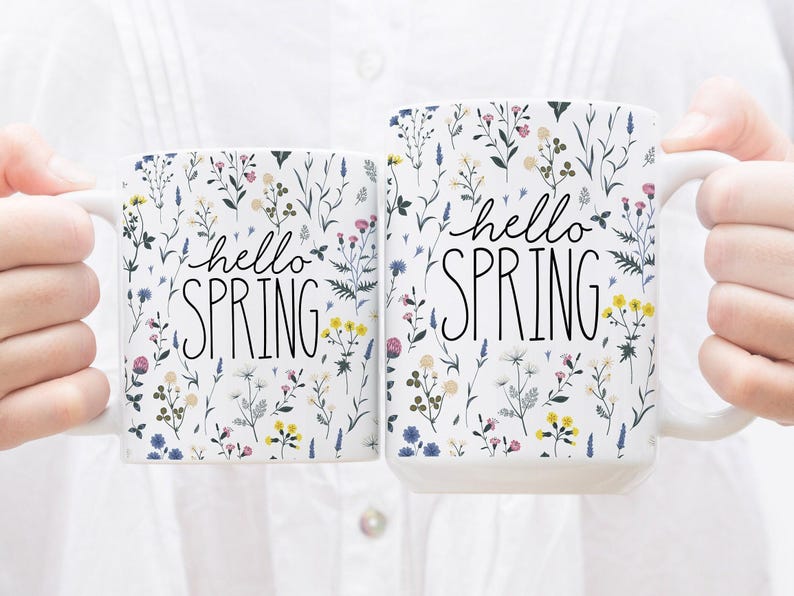 Hallo lentemok, lentedecor, bloemendecor, lentemok, lentebloemen, bloemenonderzetter afbeelding 3