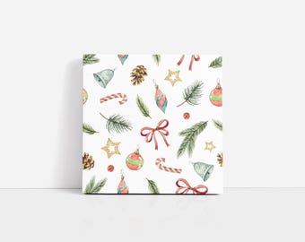 Christmas Coasters, Christmas Home Decor, Ceramic Christmas Decor