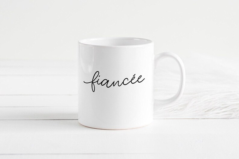 Tazza per fidanzata, regalo per fidanzata, regalo per fidanzata, regalo di fidanzamento immagine 2