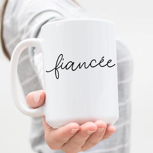 Tazza per fidanzata, regalo per fidanzata, regalo per fidanzata, regalo di fidanzamento immagine 1