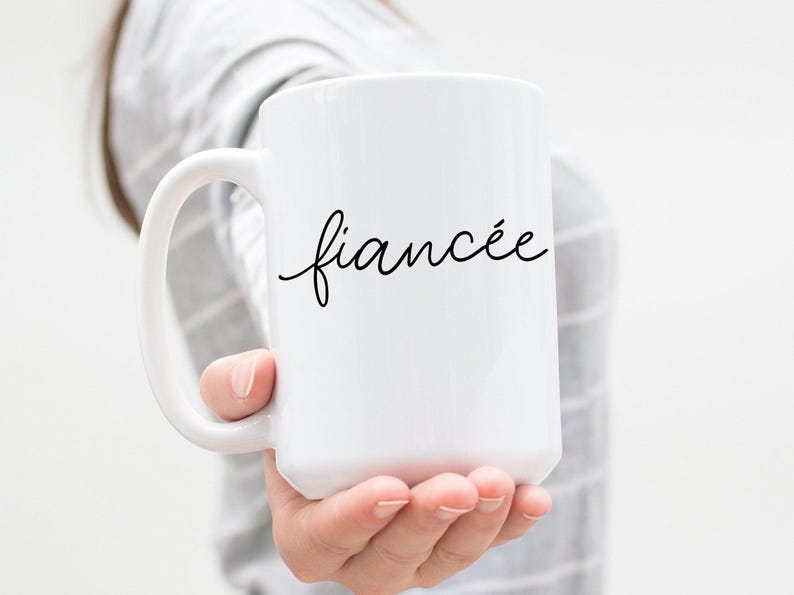 Tazza per fidanzata, regalo per fidanzata, regalo per fidanzata, regalo di fidanzamento immagine 1