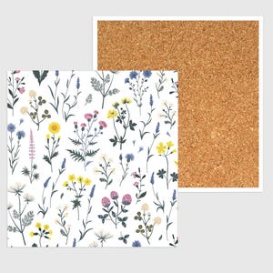 Hallo lentemok, lentedecor, bloemendecor, lentemok, lentebloemen, bloemenonderzetter afbeelding 2