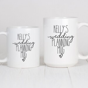 Personalised Wedding Planning Mug, Wedding Planner Mug, Ceramic Mug, Gift for Her, Gift for Women image 2