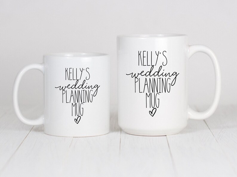 Personalised Wedding Planning Mug, Wedding Planner Mug, Ceramic Mug, Gift for Her, Gift for Women image 2