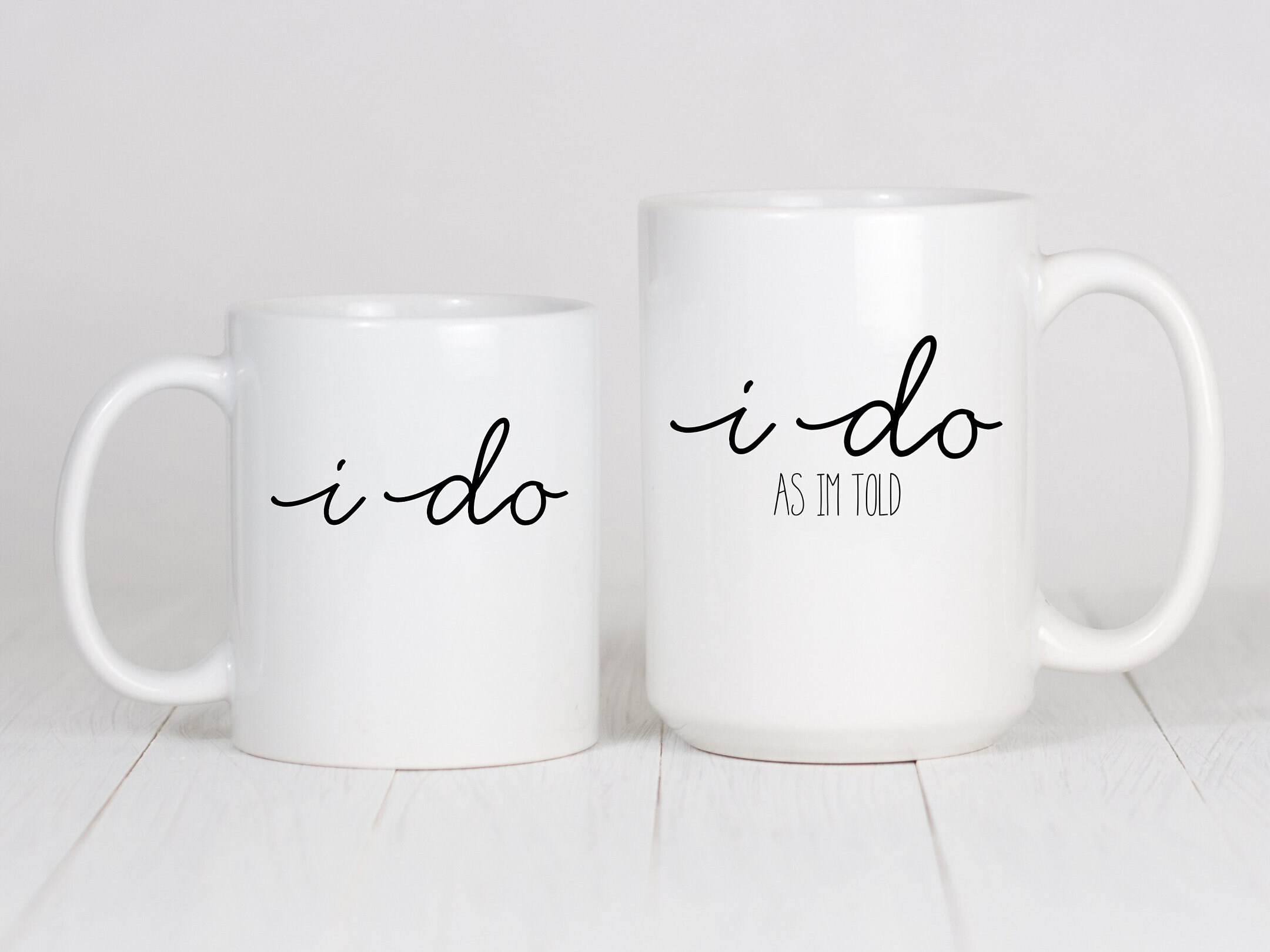 I Do Wedding Mugs Funny Couple Mugs Wedding Gift for Etsy UK