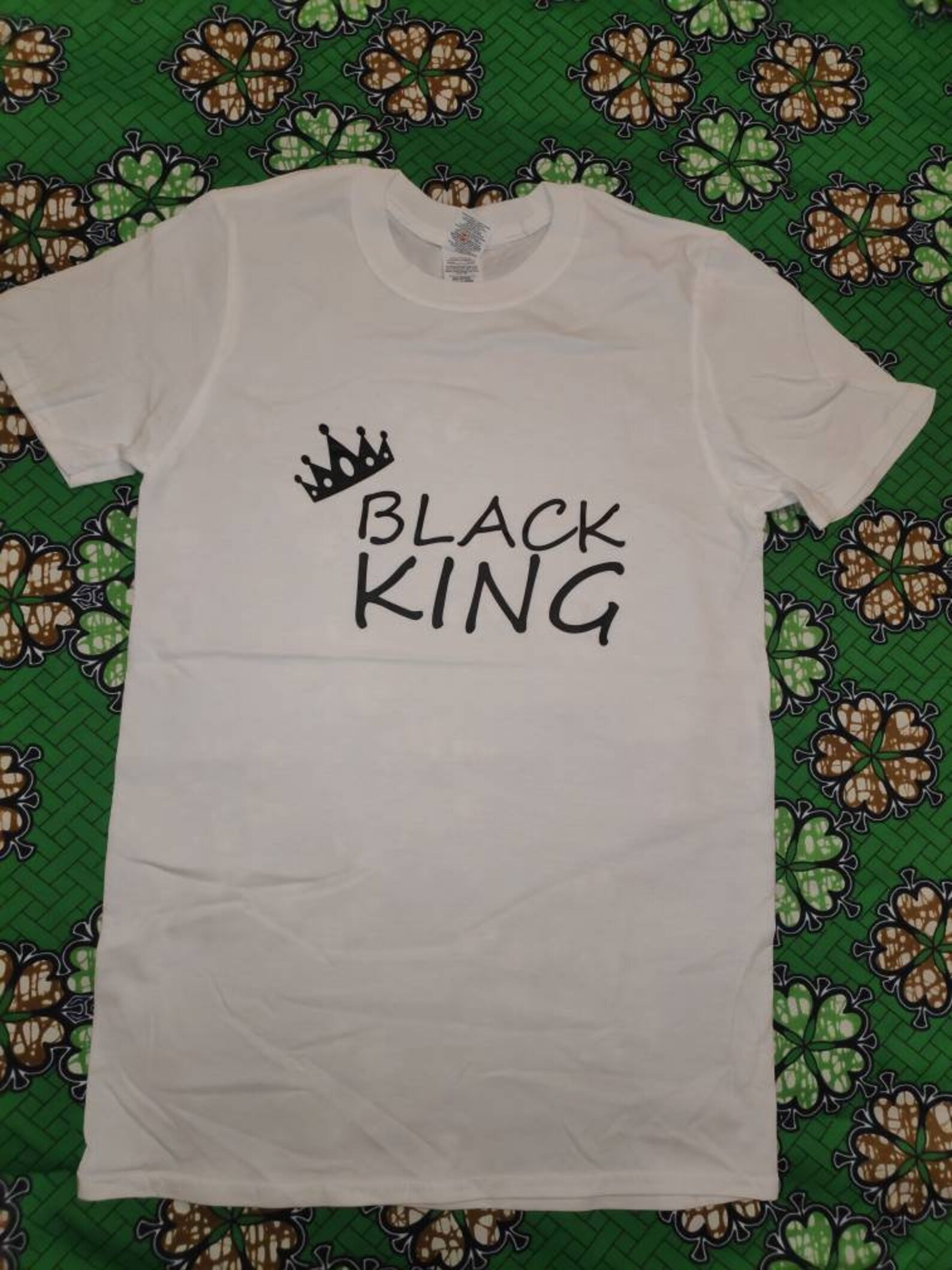 Black King TShirt Men's Top White Tshirt Male Etsy