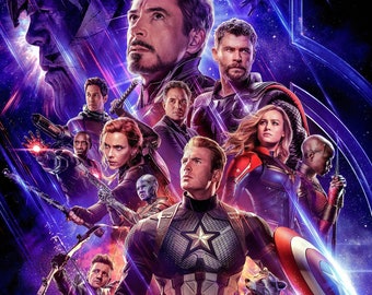 Avengers Endgame Movie Poster 0418 Sizes A4,A3,A2,A1