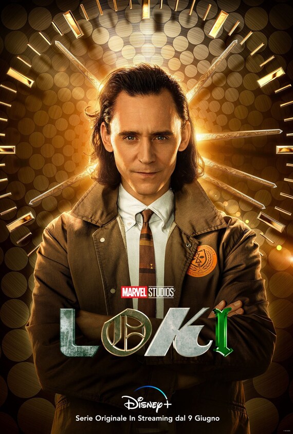 Loki 2021 Tom Hiddleston New Marvel TV series original artistic poster print Loki 2021 Tom Hiddleston New Marvel TV series original artistic poster print