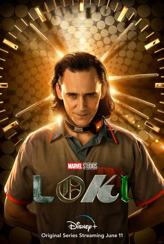 Loki 2021 Tom Hiddleston New Marvel TV series original artistic poster print Loki 2021 Tom Hiddleston New Marvel TV series original artistic poster print