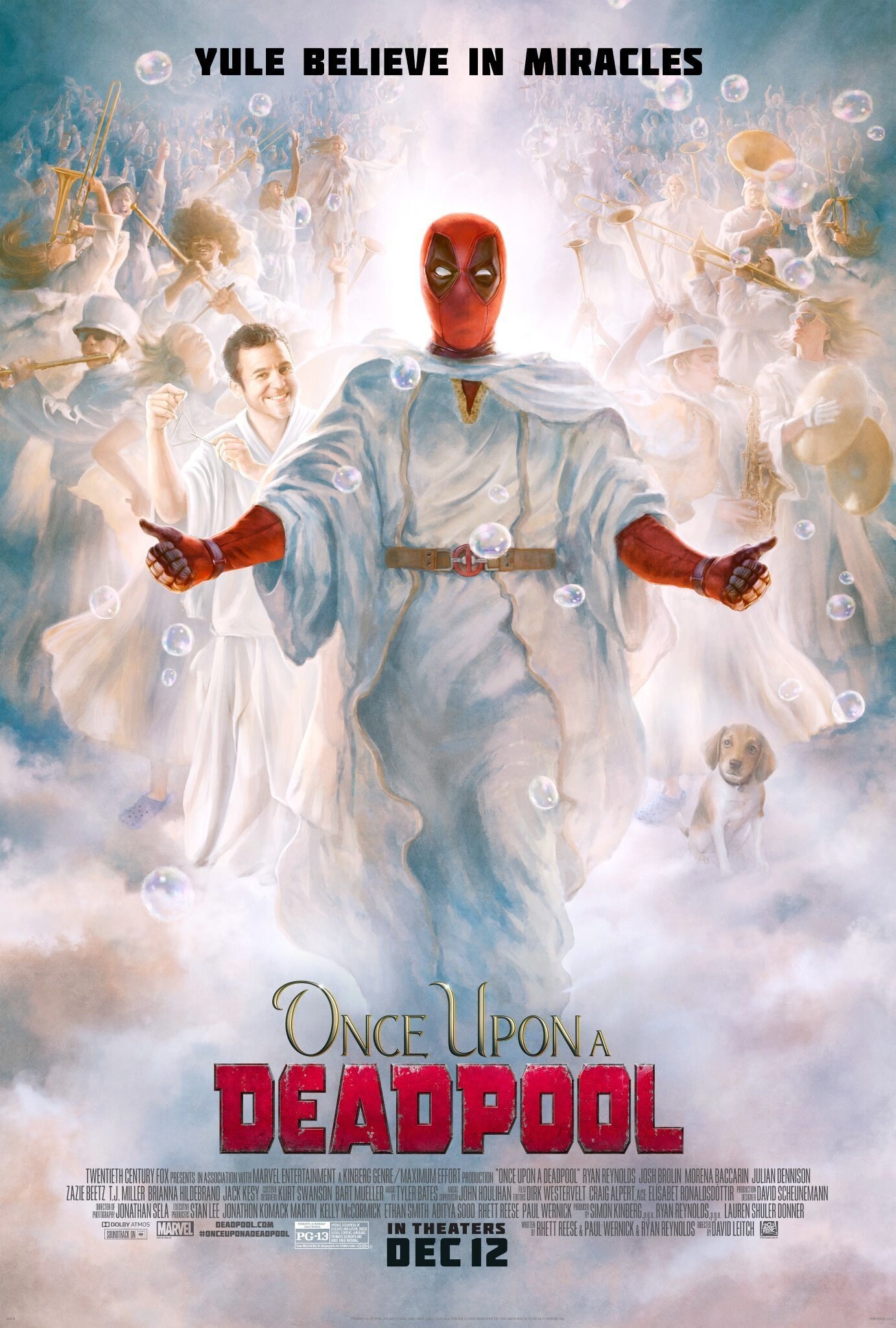 Once Upon A Deadpool Deadpool 2 Heavenly Poster Pg13 Cut Etsy