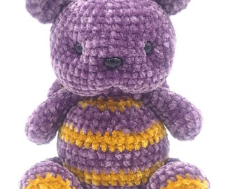 Bumble Bear MUSTER Gehäkelte Teddy Bär Plushie Amigurumi Muster Stofftier