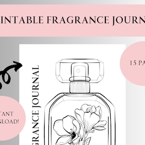 Fragrance Journal - Perfume Inventory - Fragrance Tracker - Digital Download