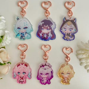 Amphoreus Girls Acrylic Charms Hyacine Castorice Cerydra Hysilen Agalea Cipher