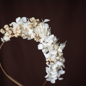 Dried Flowers Headband, Wedding Hair Accessory image 8