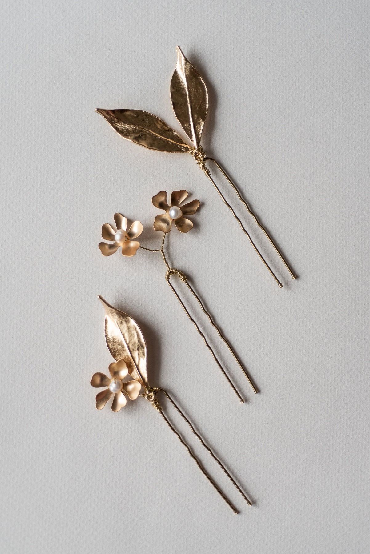Hochzeits-Haarnadeln Mit Perlen & Strass – Set Aus 3 Stück Für Braut & Brautjungfern