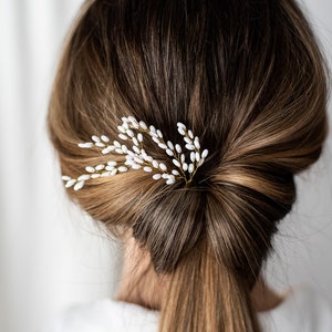 A Set of 2 Hair Pins for Bride, Wedding Hair Accessory, Bridal Headpiece image 7