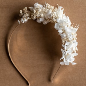 Dried Flowers Headband, Wedding Hair Accessory image 3