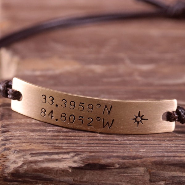 Custom Coordinates anniversary bracelet, personalized coordinates bracelet, customized coordinates bracelet, latitude longitude bracelet