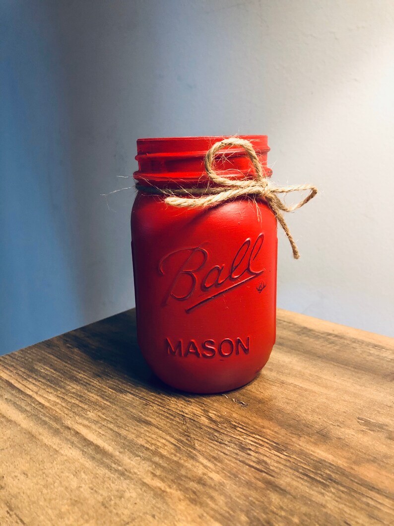 Free Shipping Mason Jar Painted and Distressed or Clear Ball Etsy