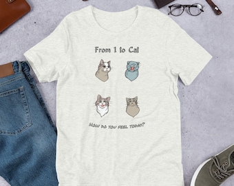 Cat Lover Crazy Cat Person Short-Sleeve Unisex T-Shirt Funny Cat Shirt Gift for Catlover Cartoon Kitty