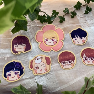 Wasserdichter kleiner Aufkleber | BTS Haus der Armee | RM | Jin | Zucker | J-Hoffnung | Jimin | V | Jungkook