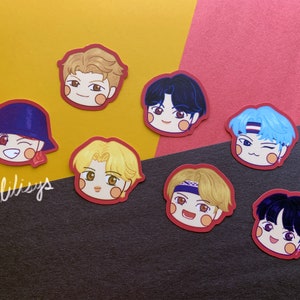 Wasserdichter kleiner Aufkleber | BTS Mic Drop | RM | Jin | Zucker | J-Hoffnung | Jimin | V | Jungkook