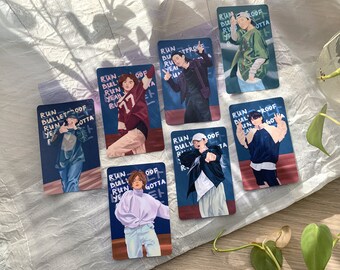 Run BTS Dance Practice Photocard Stickers | RM | Jin | Suga | J-Hope | Jimin | V | Jungkook