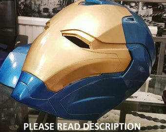 3D printed Pepper Potts Rescue Armour Helmet Avengers Endgame RAW PRINT
