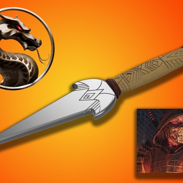 Scorpion Spear Kunai 3d Print File, Blade of Hanzo Hasashi, Mortal Kombat 2021 Movie Prop Replica