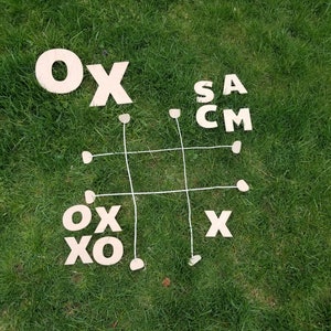 Yard Tic Tac Toe Various Sizes, Letters, customization image 1