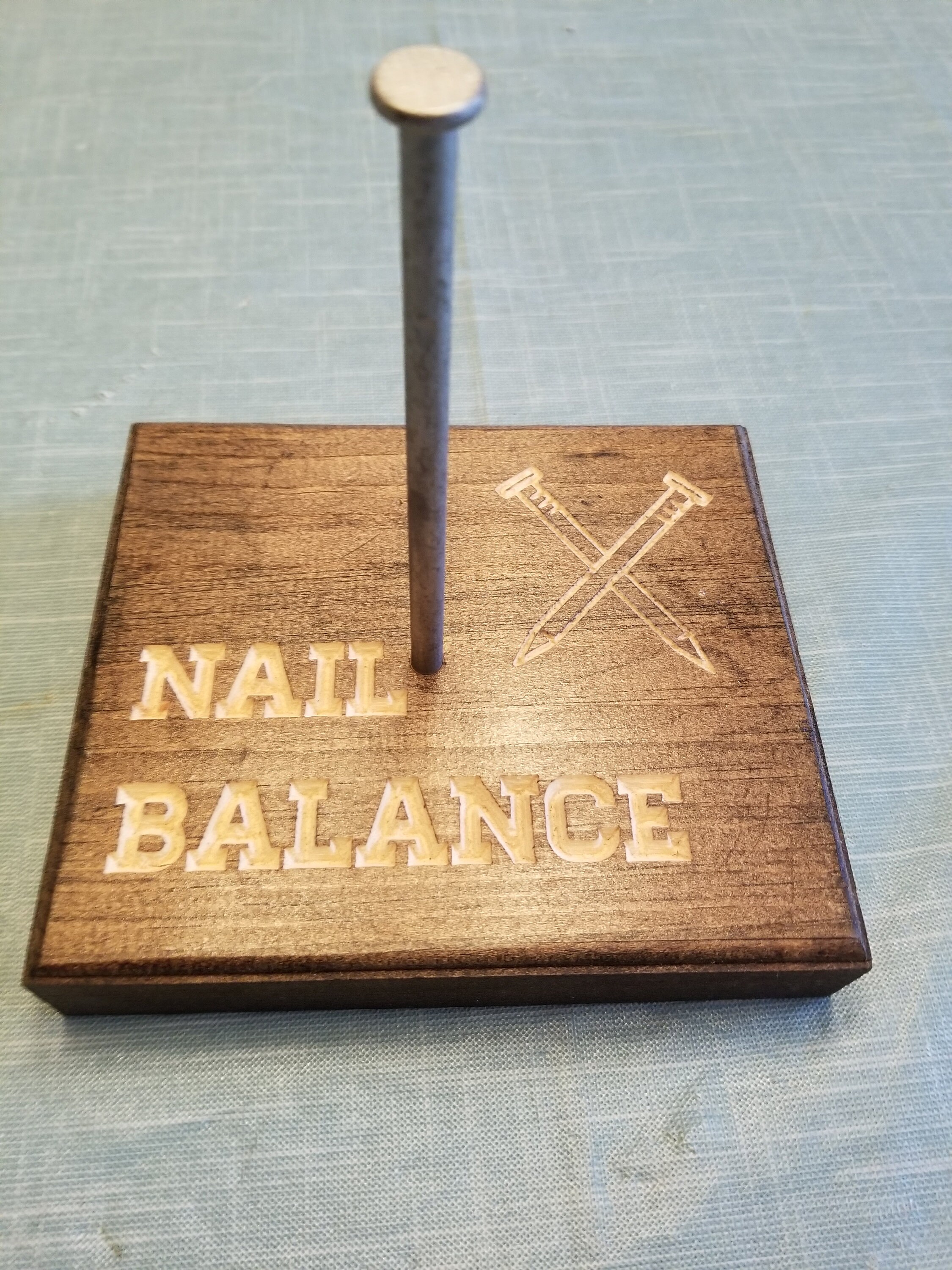 On the Head of a Nail! Balancing Act Puzzle - YouTube