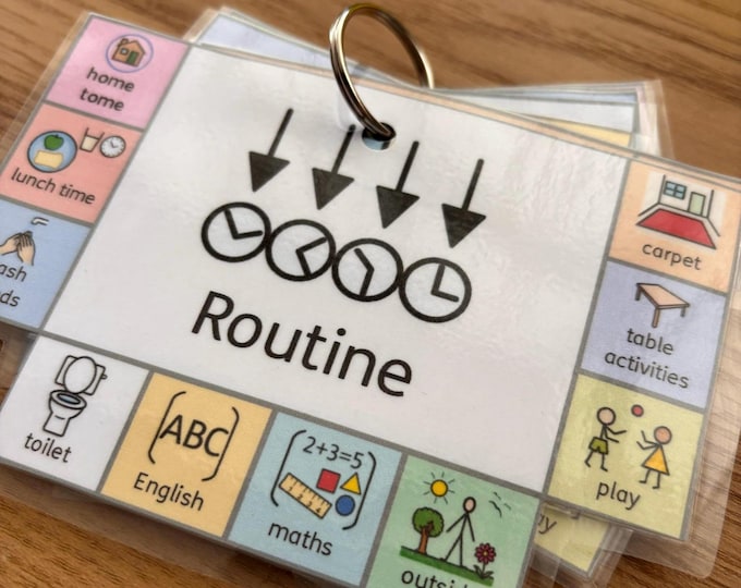 EYFS Routine Communication Lanyard Cards - Etsy UK