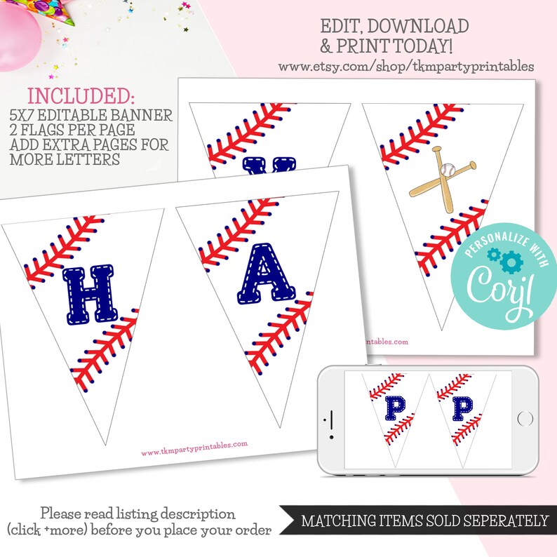 Baseball Thank You Cards Simple Thank You Printable Baseball | Etsy
