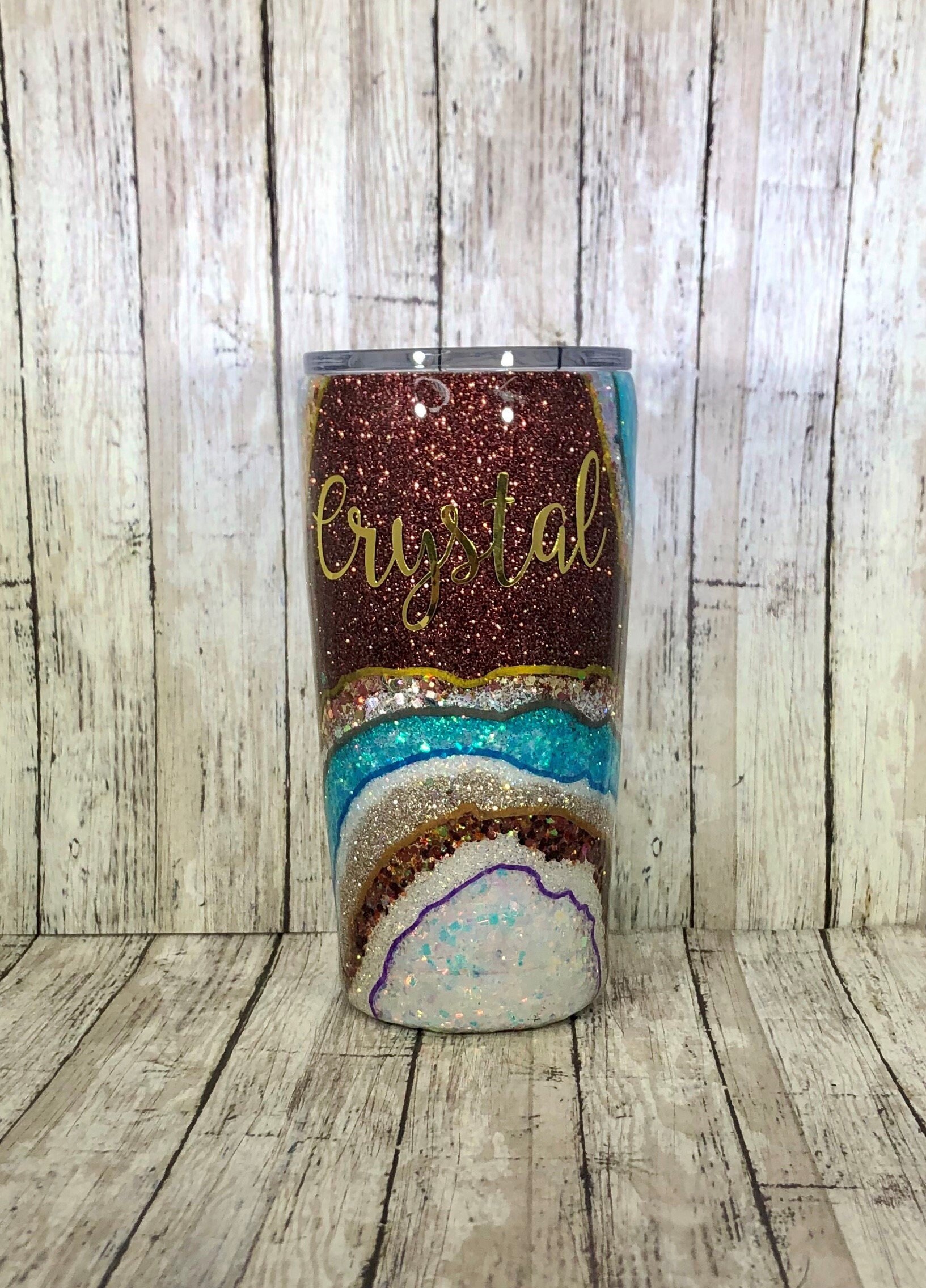 Realistic Geode Stainless Steel Tumbler Rock Geode Geode Etsy