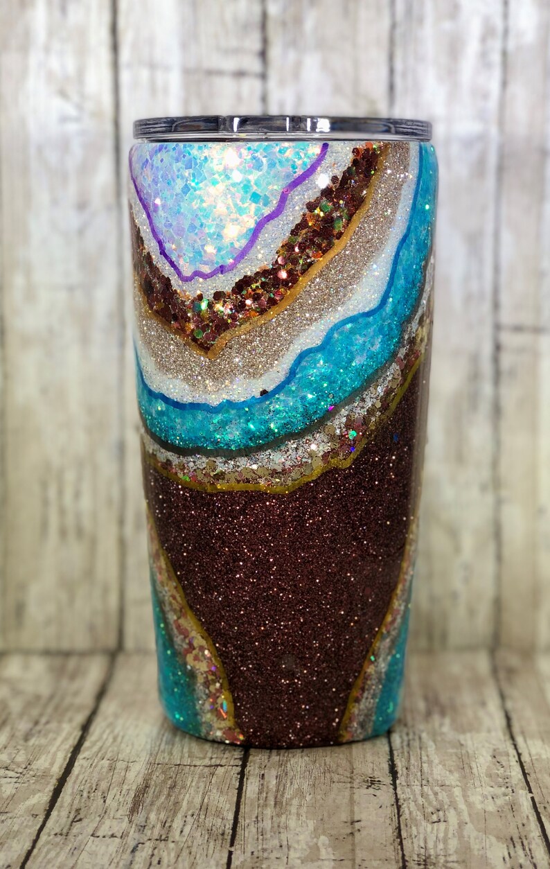 Realistic Geode Stainless Steel Tumbler Rock Geode Geode Etsy