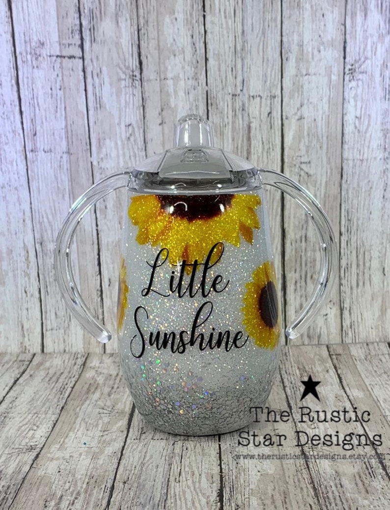 You are My Sunshine Glittered Tumbler Little sunshine Glitter Etsy