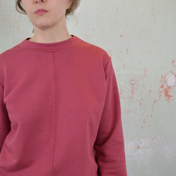 Baumwollsweater Terracotta