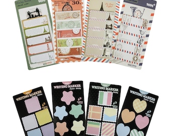 Notas adhesivas coloridas: 400 hojas con diseños variados