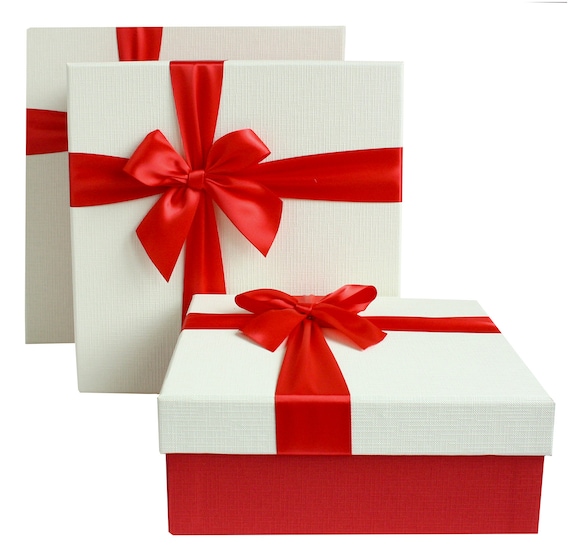 Cajas de regalo con tapas, caja de regalo roja Paraguay