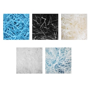 Soft Recyclable Shredded Tissue Paper Ideal for Gift Decoration Hamper Filling Gift Box Packaging Decor - 2/5/10/50 Kgs Pack
